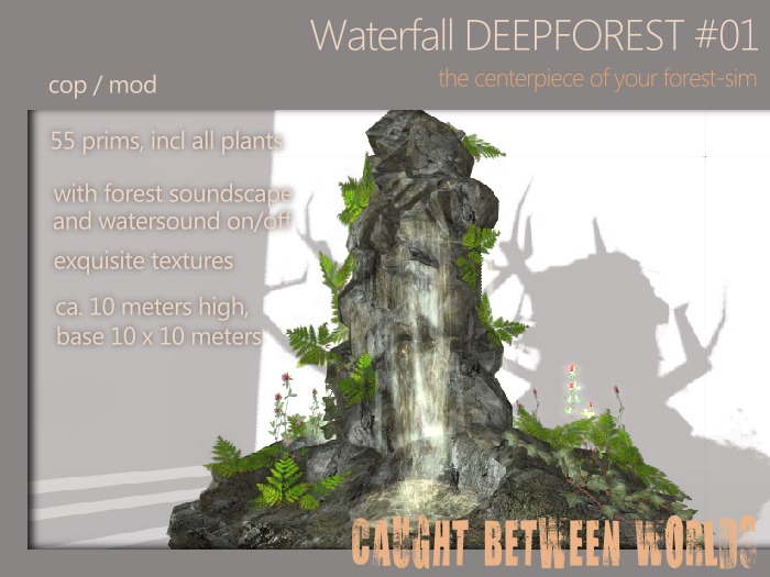 Waterfall Deepforest #01 ~by Caught Between Worlds