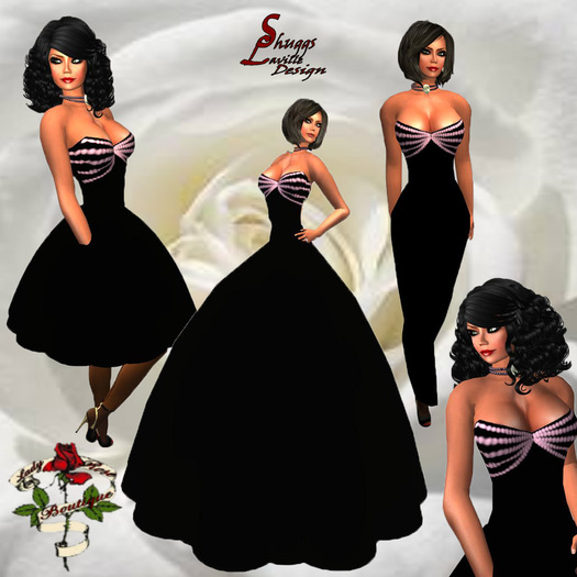 145 Pink Pearls Gown ~SLD~