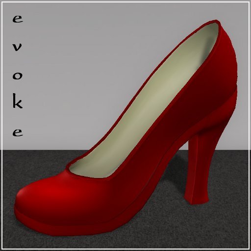 Evoke Chunk Heeled Pumps - Red Leather