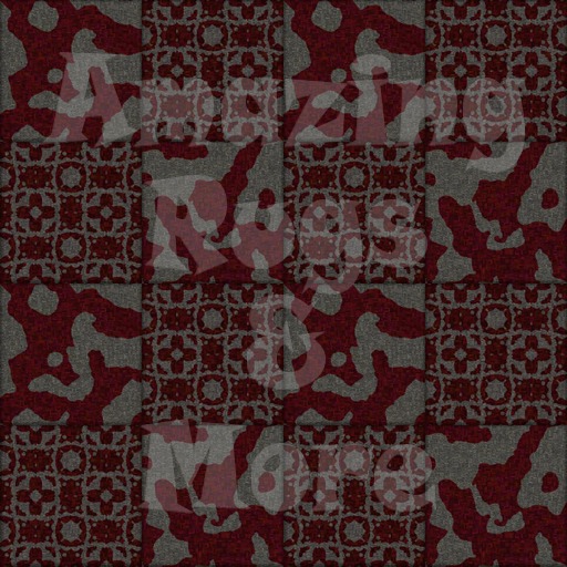 ARAM>Pattern & Splotch Red Grey<Rug Carpet Tapestry Art
