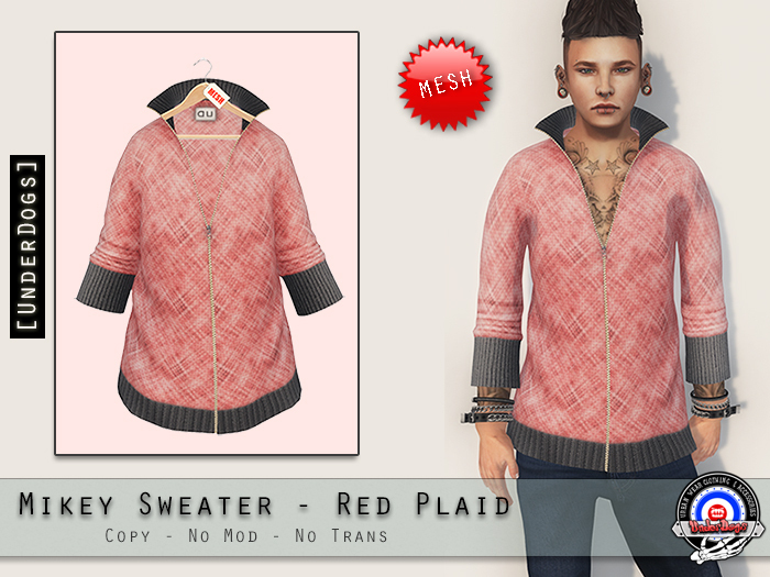 [UD] - Mikey Sweater - Red Plaid (Bag)