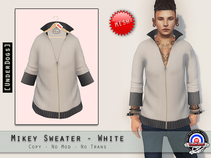 [UD] - Mikey Sweater - White (Bag)