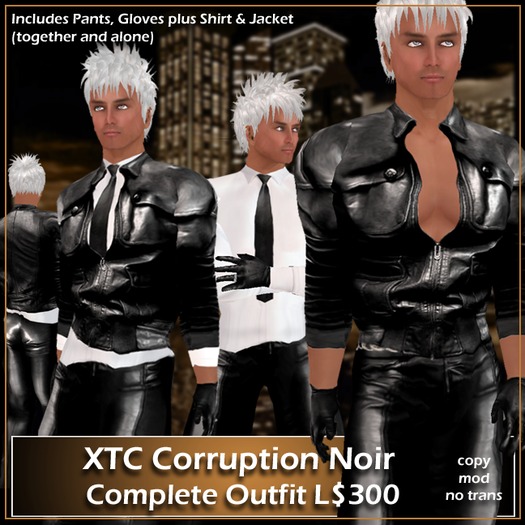 XTC Corruption Noir Leather Outfit