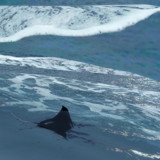 !N ROMANO Swimming Manta Rays (BOXED)