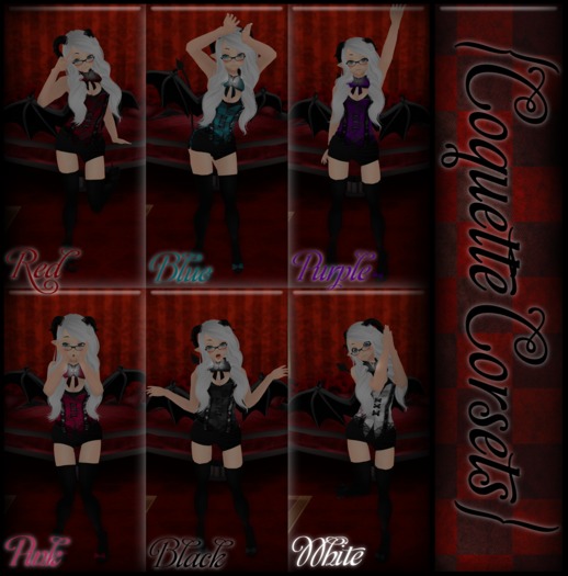 *Chromatica* - Purple Coquette Corset Set