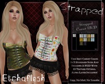 [Etchaflesh] GoGo Strapped Corset W/HUD