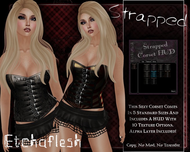 [Etchaflesh] Randomness Strapped Corset W/HUD