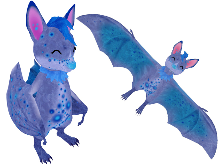 Tokushi tiny flyFox/Calong texture MOD "Blue stone"
