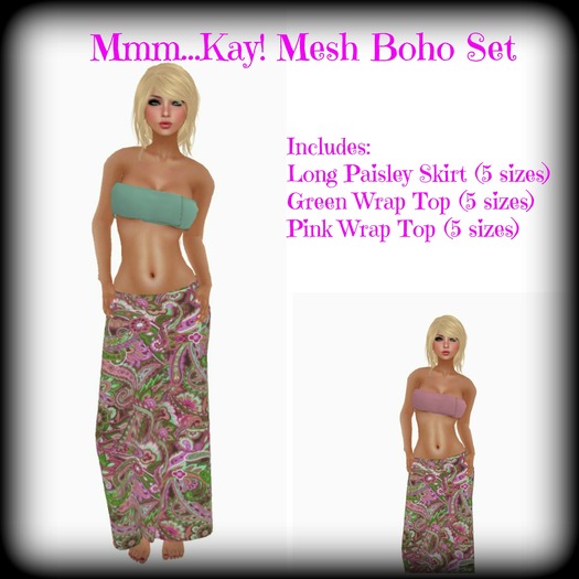 Mmm...Kay! Mesh Boho Set - Paisley