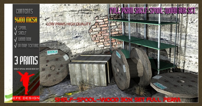 Shelf-Spool-Wood box set Full perm