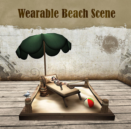 Julia's Wearable Beach Scene