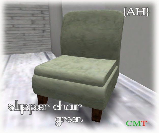 Green Slipper Chair 