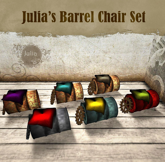 Julia's Barrel Chair Set