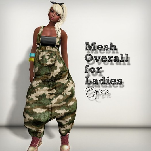 AMERIE - Mesh Overall_Camo