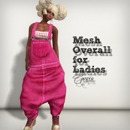 AMERIE - Mesh Overall_Pink