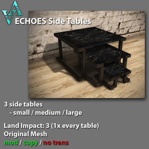 Atelier Visconti Echoes Side Tables