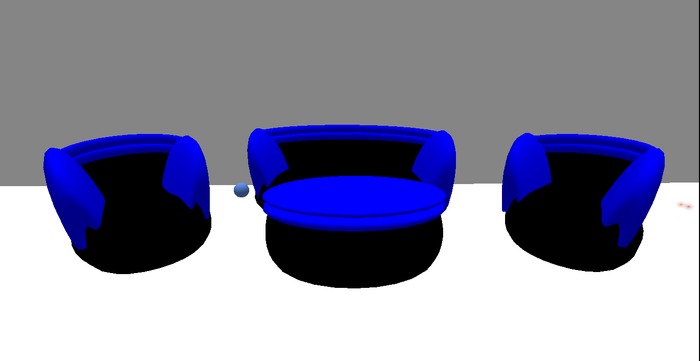 Blue club table