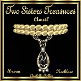 TST - NEVA ART GLASS ZEBRA DIAMOND NECKLACE YG