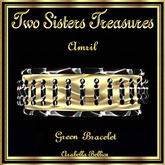 TST - AMRIL ART GLASS GREEN DIAMOND BRACELET YG