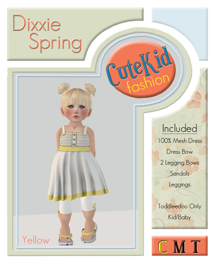 CuteKid Fashion - Dixxie Spring - Yellow