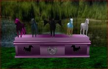 HORSE STAND IN PURPLE