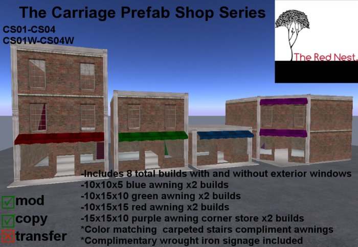 Carriage Prefab Shop Series