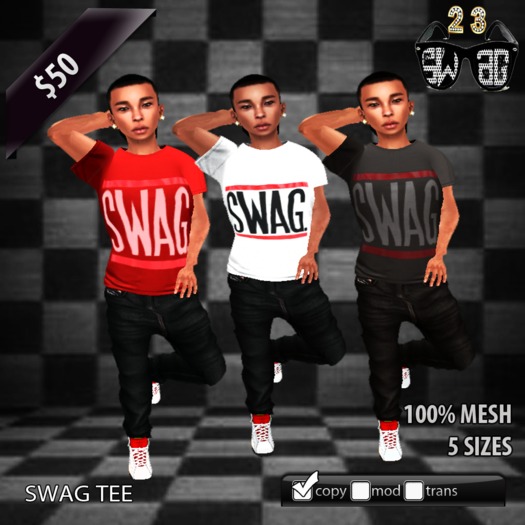 [23$] Swag Black Tee