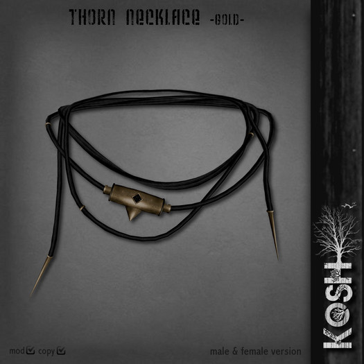 KOSH- THORN NECKLACE [SILVER]