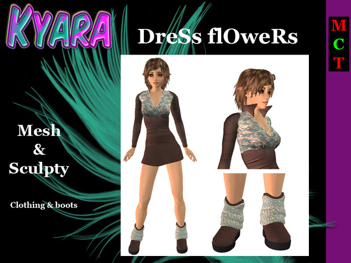 ** DreSs flOWersfor Petite Mesh Avatars