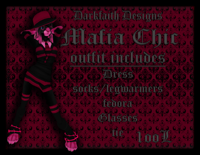 Mafia Chic Pink COMPLETE OUTFIT!!!
