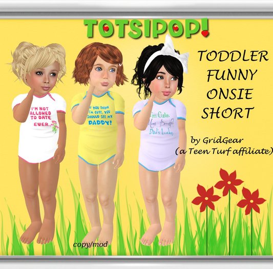 TOTSIPOP! Funny onsie Set for Toddlers