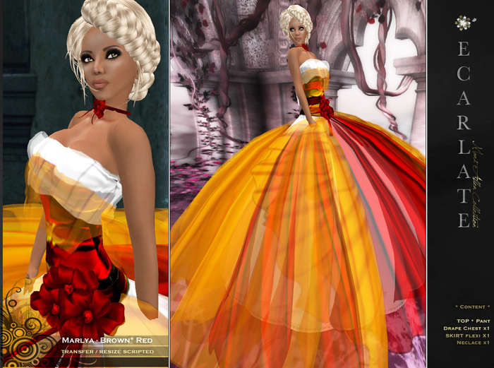 Marlya 2013 - Dress Brow-Red  * Robe Maron-Rouge