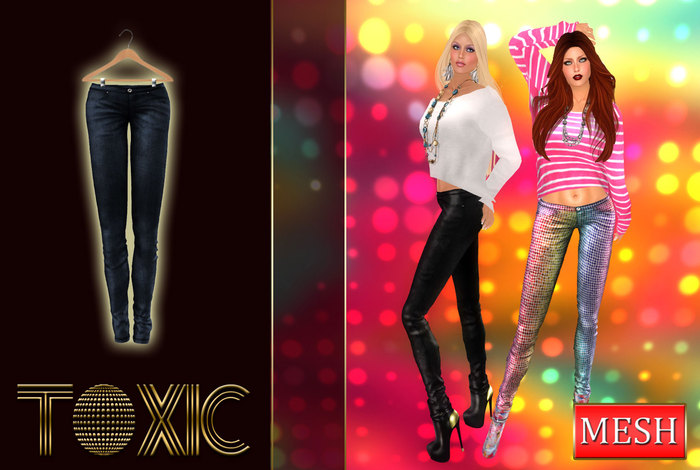 *TOXIC* Liquid Metalic Jeans Denim (Tote Bag)