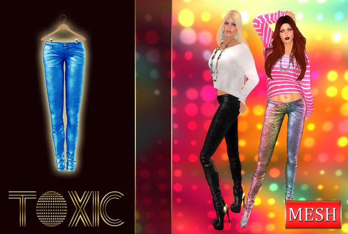 *TOXIC* Liquid Metalic Jeans Blue 