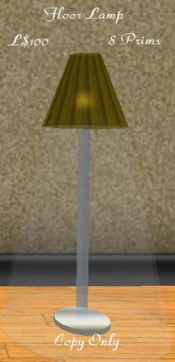 [FSD] Golden Floor Lamp With Shade