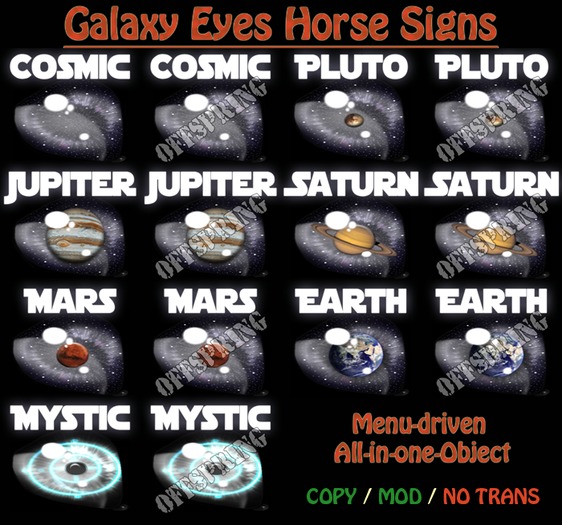 Pet-It! Galaxy Eyes Signs