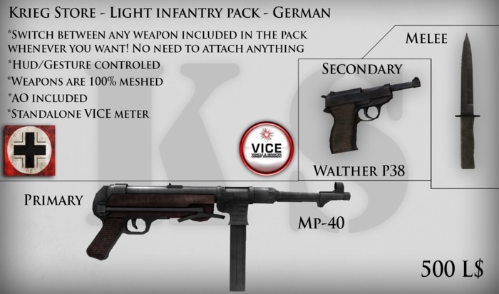 [K-S] Light infantry pack (German)