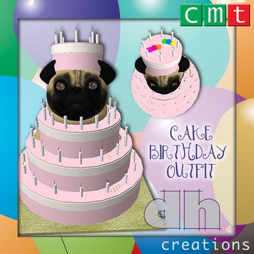 tiny cake birthday suit outfit ~ dh creations [ boxed ]