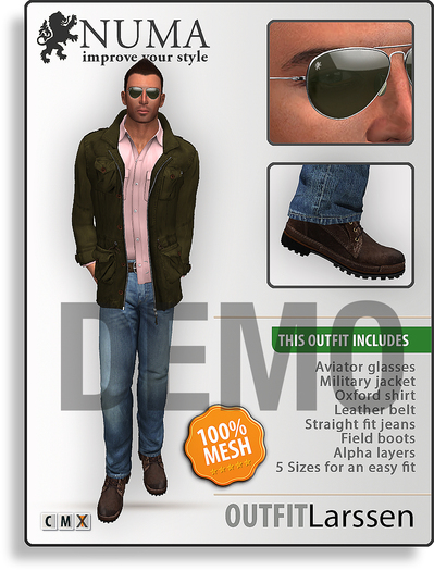NUMA / Mesh Complete Outfit / Larssen / DEMO