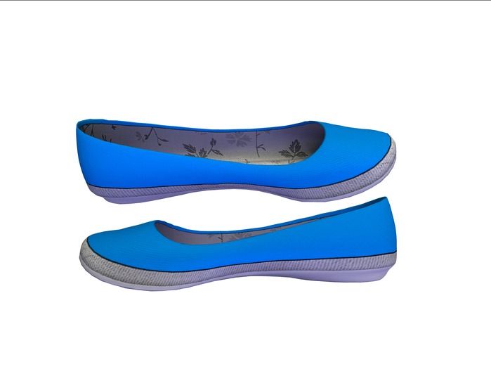 :::Podium::: textile summer flats * NEON dark blue