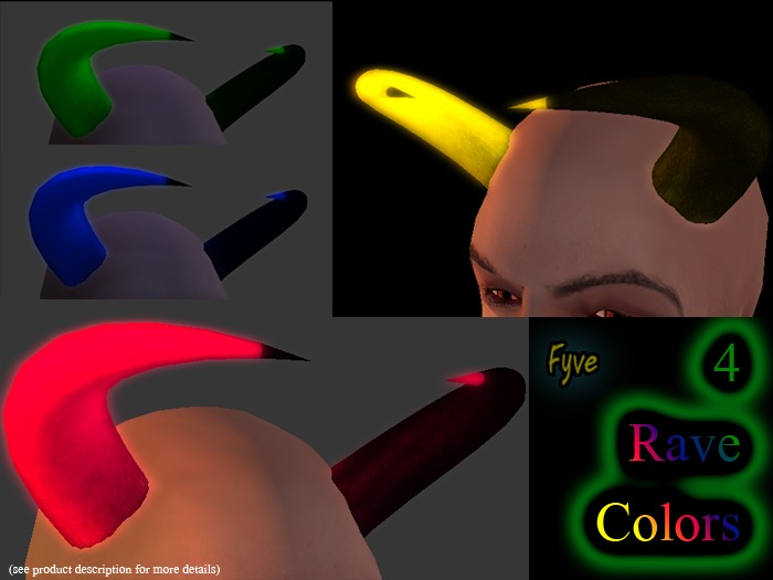 Taur Horns Rave GLOW!