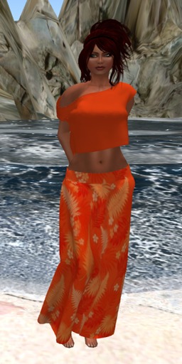 Maxi Skirt - Orange
