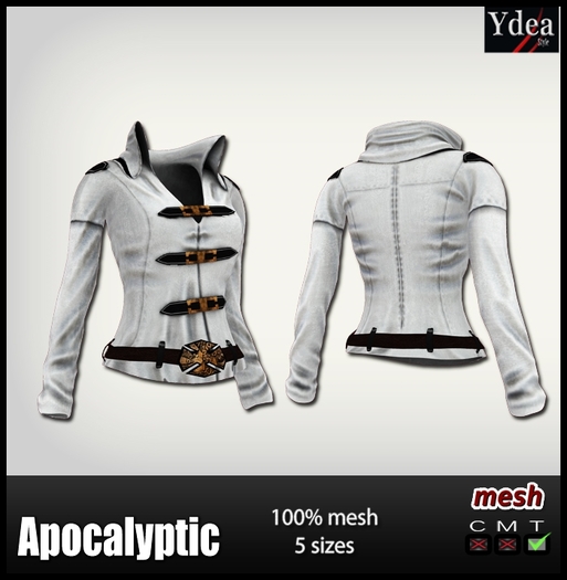 *Ydea* Apoc Jacket belt white