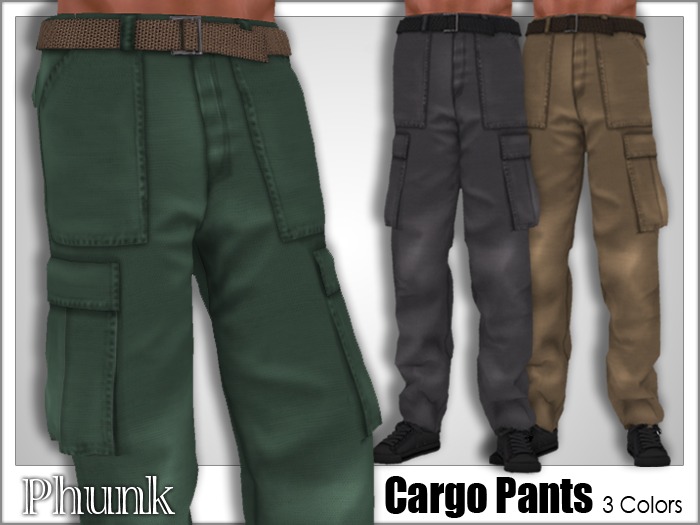 [Phunk] Mens Cargo Pants