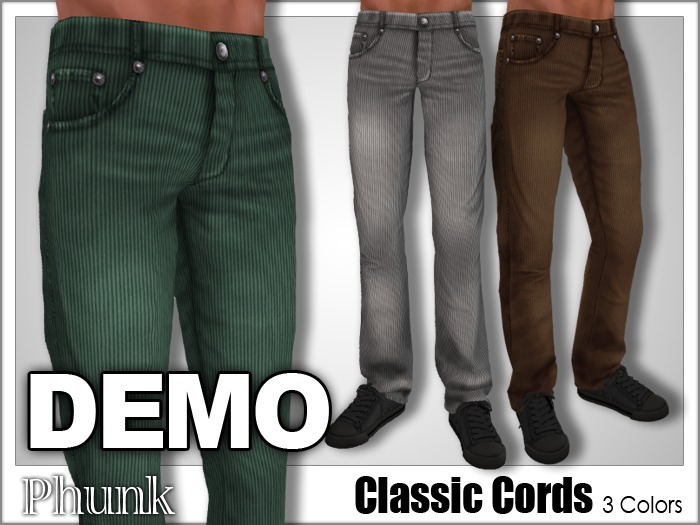 DEMO [Phunk] Mesh Men's Classic Cords