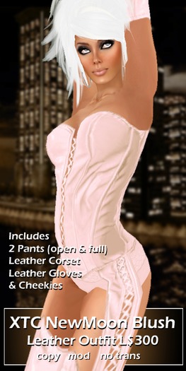 XTC NewMoon Leather Outfit Blush