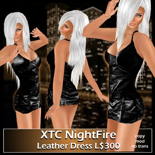XTC NightFire Leather Dress (Black)