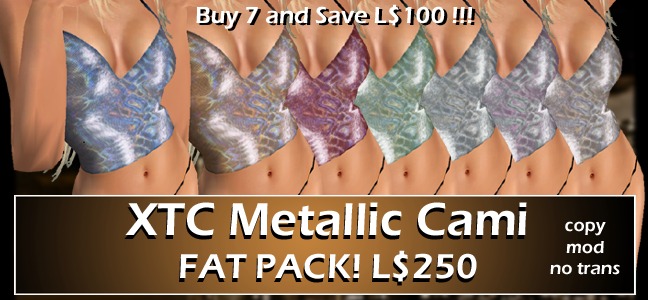 XTC Metalic Cami FATPACK