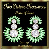 TST - BURST OF LIME EARRINGS YG