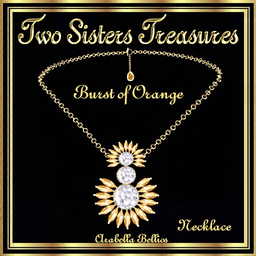 TST - BURST OF ORANGE NECKLACE YG